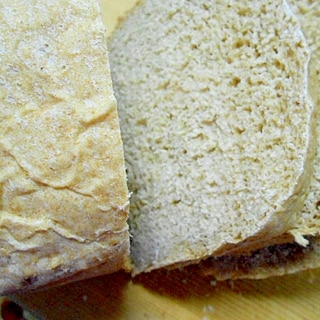 ホームベーカリーで作る、全粒粉とオートミール食パン